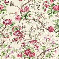Scalamandre Persephone Heirloom Rose Wallpaper SCWP885630002