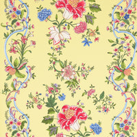 Scalamandre Camellia Trellis Butter Blue Wallpaper SCWP885660002