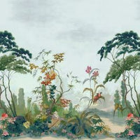 Scalamandre Vembanad Mural | 4 Panel Set Everglade Wallpaper SCWP885870002