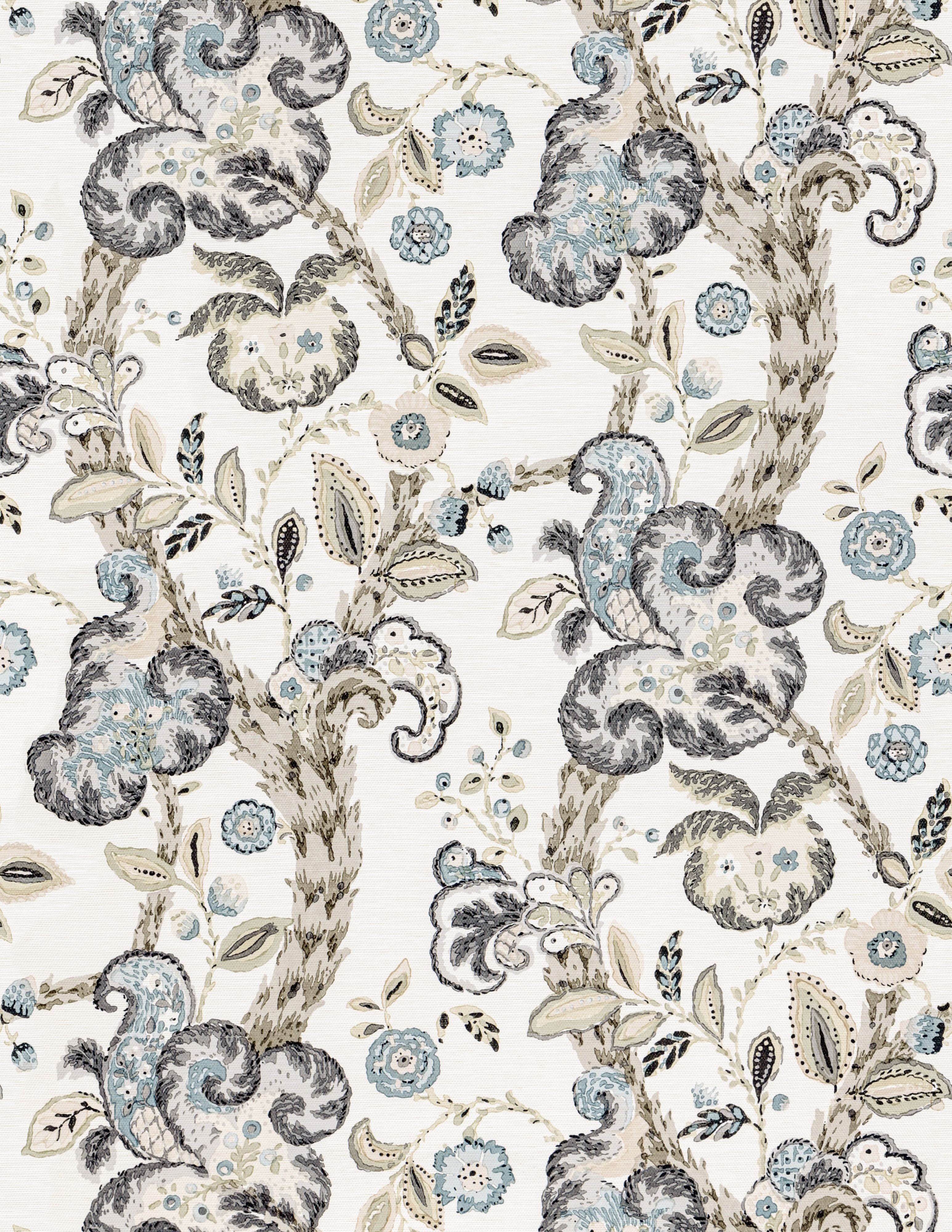 Scalamandre Cumbria Smoke On Ivory Wallpaper SCWP885890002
