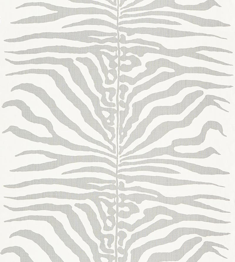 Scalamandre Zebra Zinc Fabric Sample SC16366M0003