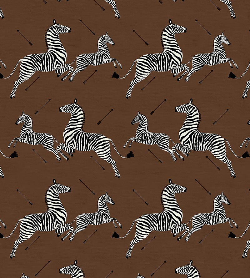 Scalamandre Zebras - Fabric Safari Brown Fabric SC16496M0003