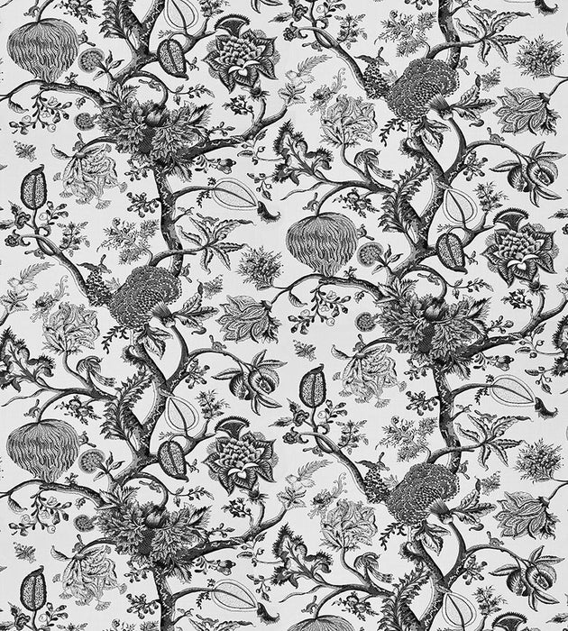 Scalamandre Pondicherry Linen Print Mineral Fabric SC165560003