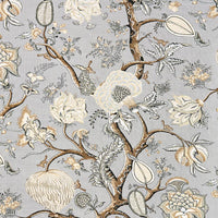 Scalamandre Pondicherry Linen Print Mineral Fabric SC165560003