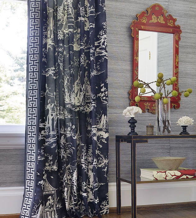 Scalamandre Summer Palace Indigo Fabric SC165610003