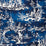 Scalamandre Summer Palace Indigo Fabric Sample SC165610003
