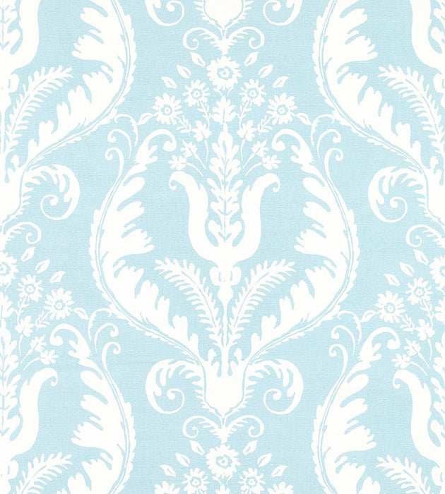 Scalamandre Primavera Linen Print Sky Fabric Sample SC165970003