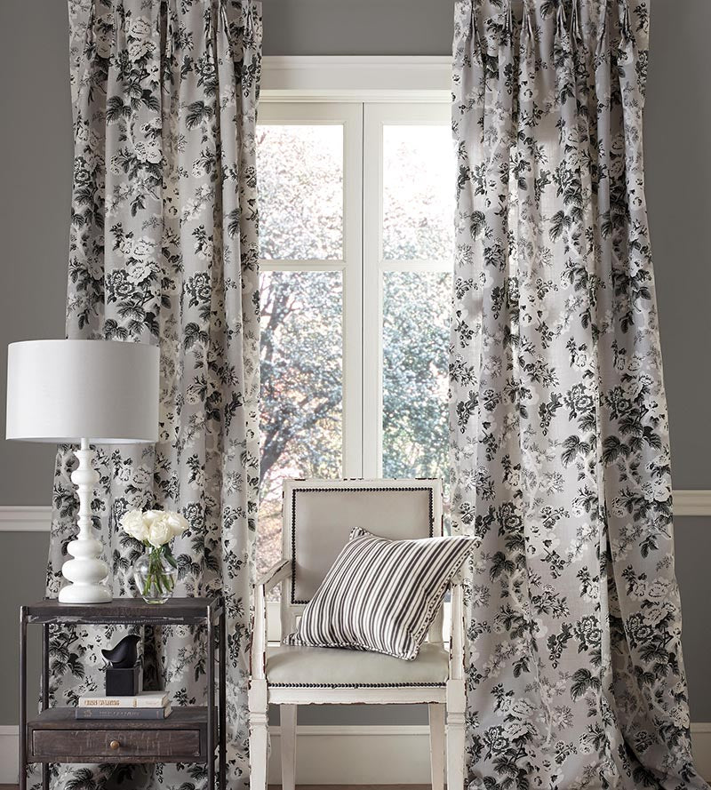 Scalamandre Ascot Linen Print French Grey Fabric Sample SC166020003