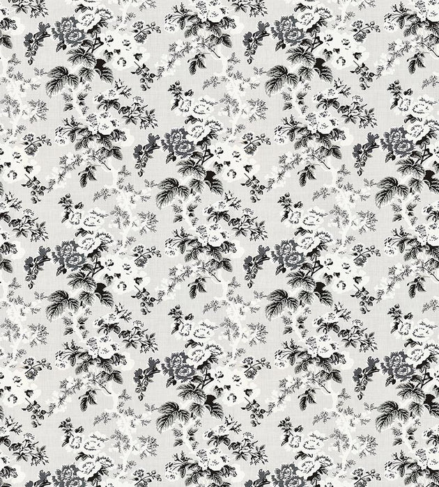 Scalamandre Ascot Linen Print French Grey Fabric Sample SC166020003