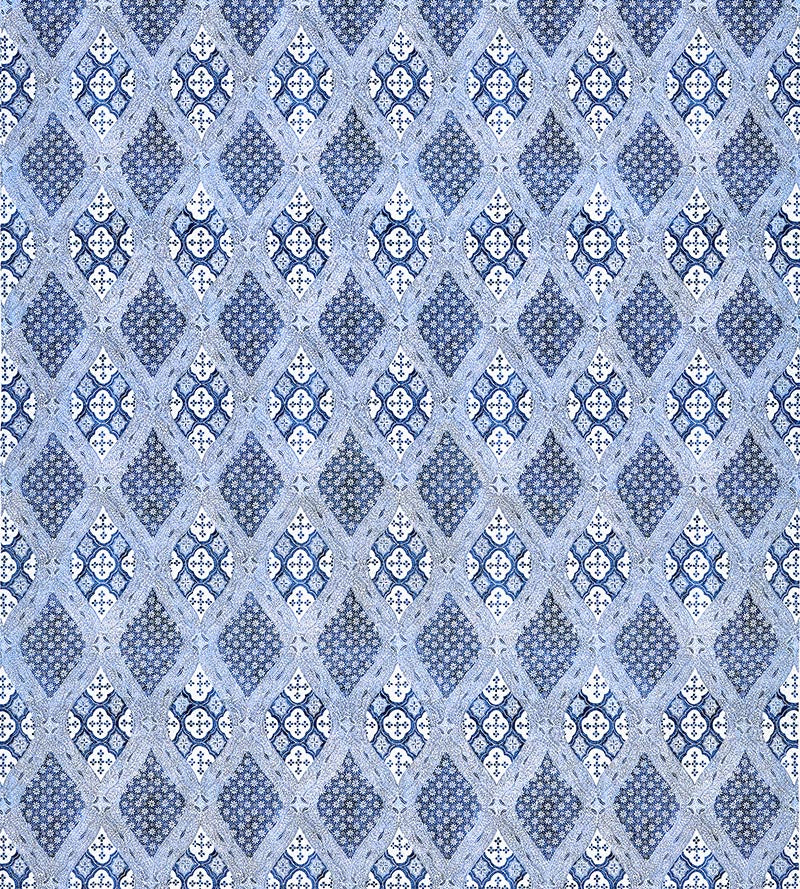 Scalamandre Farrah Print Lakeside Fabric SC 000316626