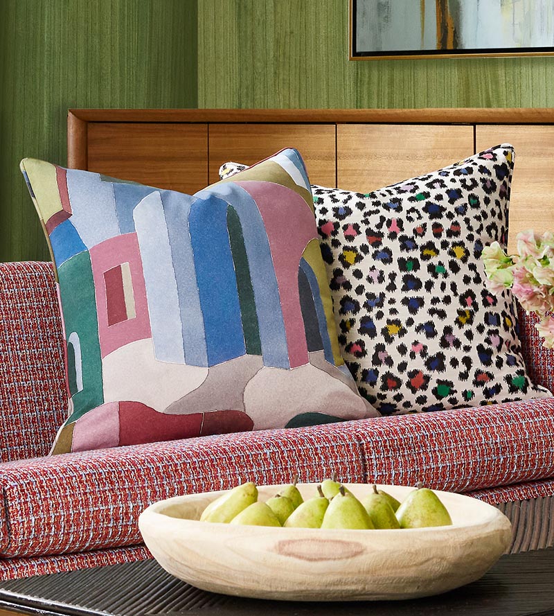 Scalamandre Riad Cotton Print Jewel Fabric Sample SC166370003