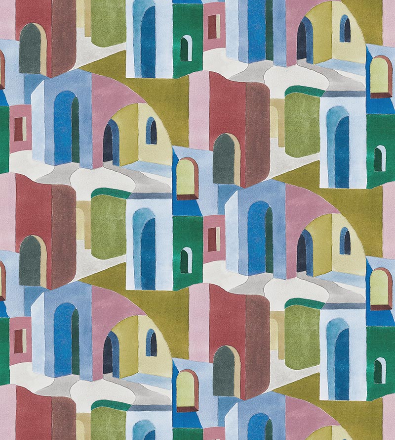 Scalamandre Riad Cotton Print Jewel Fabric Sample SC166370003