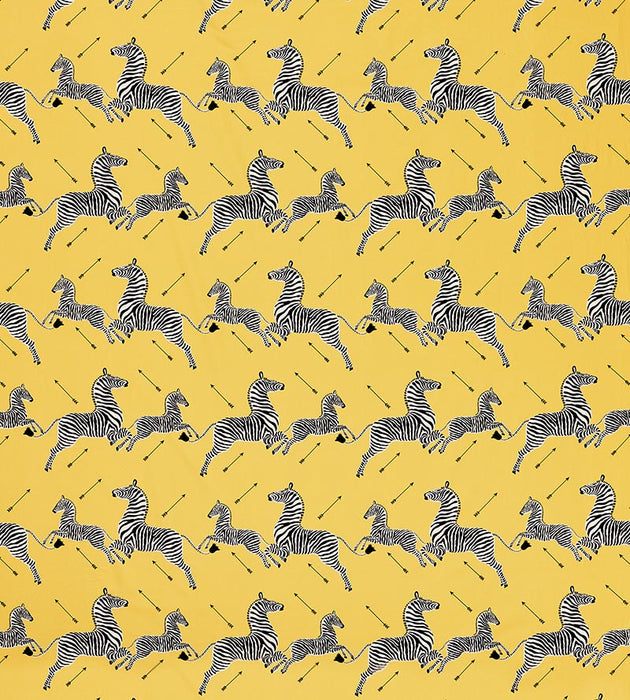Scalamandre Zebras Petite Yellow Fabric SC166410003