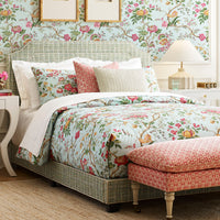 Scalamandre Persephone Print Spring Sky Fabric SC166510003