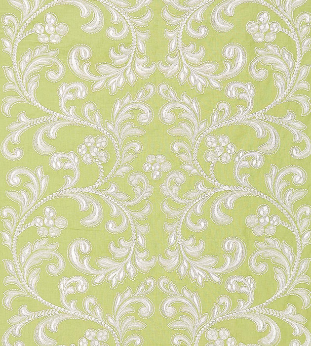 Scalamandre Chiara Embroidery Pear Fabric Sample SC270290003