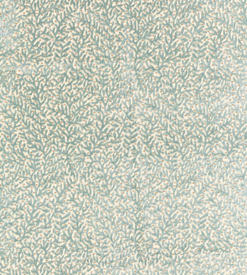 Scalamandre Corallina Velvet Lagoon Fabric Sample SC270770003