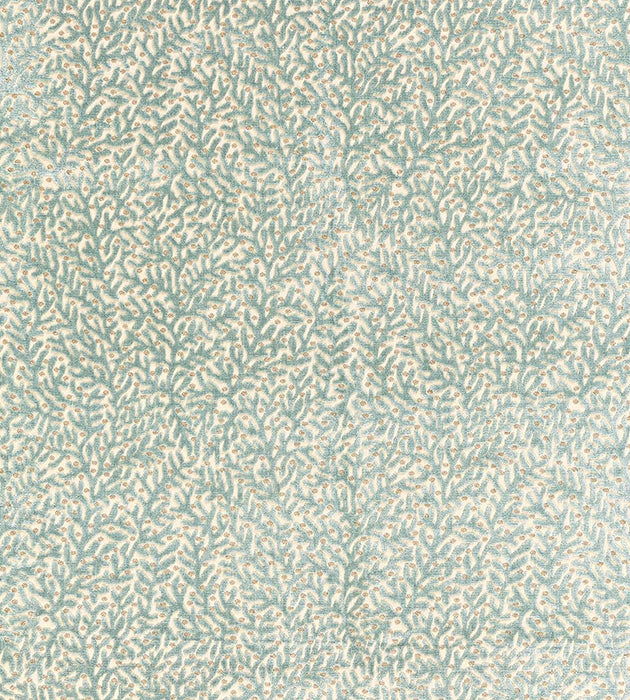 Scalamandre Corallina Velvet Lagoon Fabric Sample SC270770003