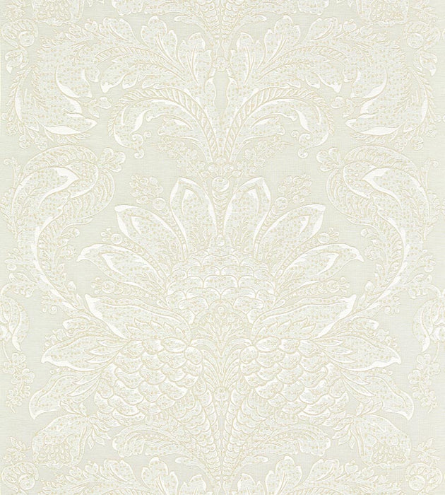Scalamandre Carlotta Damask Mineral Fabric Sample SC270810003