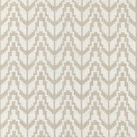Scalamandre Chevron Embroidery Flax Fabric SC271030003
