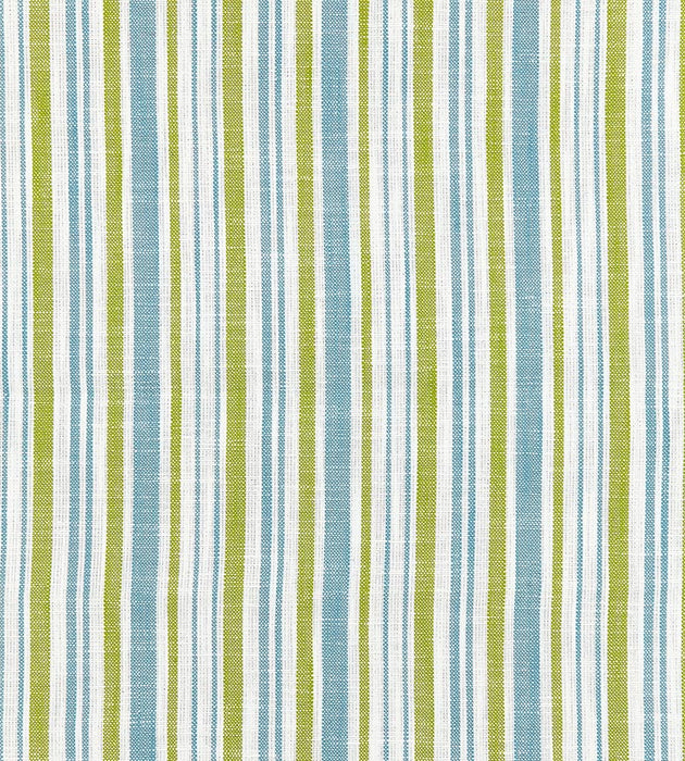 Scalamandre Pembroke Stripe Ocean Palm Fabric Sample SC271160003