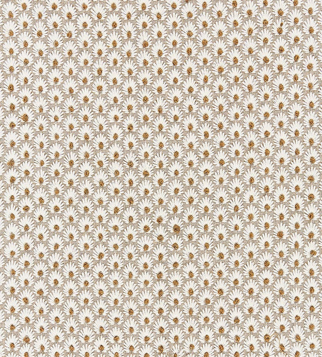 Scalamandre Fleur Embroidery Flax Fabric SC271230003