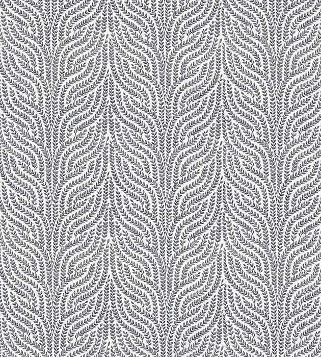 Scalamandre Willow Vine Embroidery Navy Fabric SC271250003