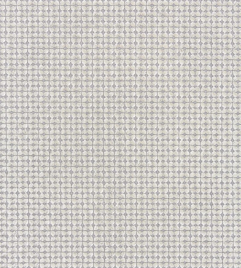 Scalamandre Floret Embroidery Pewter Fabric Sample SC271330003