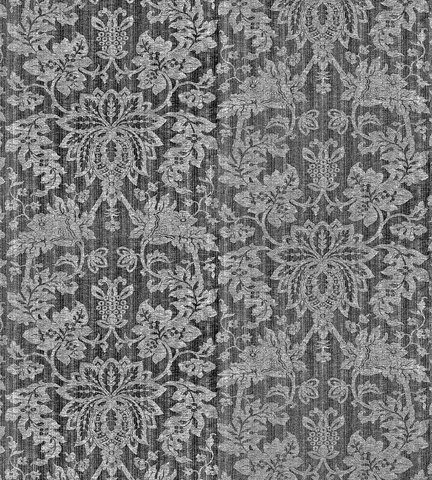 Scalamandre Metalline Damask Bluestone Fabric Sample SC271360003