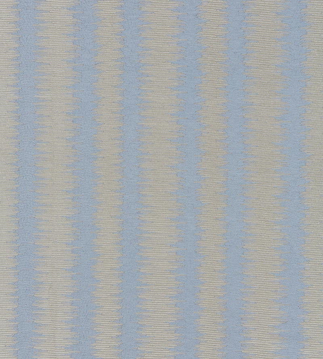 Scalamandre Konya Ikat Stripe Bluestone Fabric Sample SC271380003