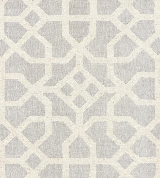 Scalamandre Linen Lattice Nickel & Greige Fabric Sample SC271490003
