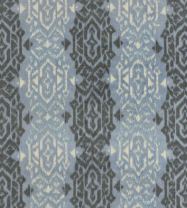 Scalamandre Sumatra Ikat Weave Indigo Fabric SC271670003