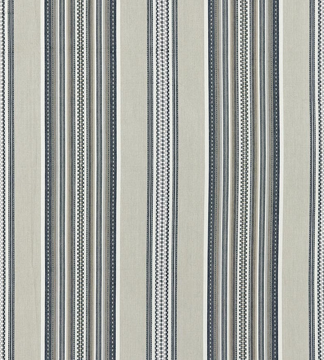Scalamandre Cyrus Cotton Stripe Stone Fabric Sample SC271800003