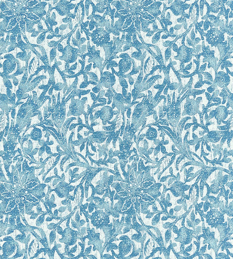 Scalamandre Bali Floral Caribe Fabric Sample SC271950003
