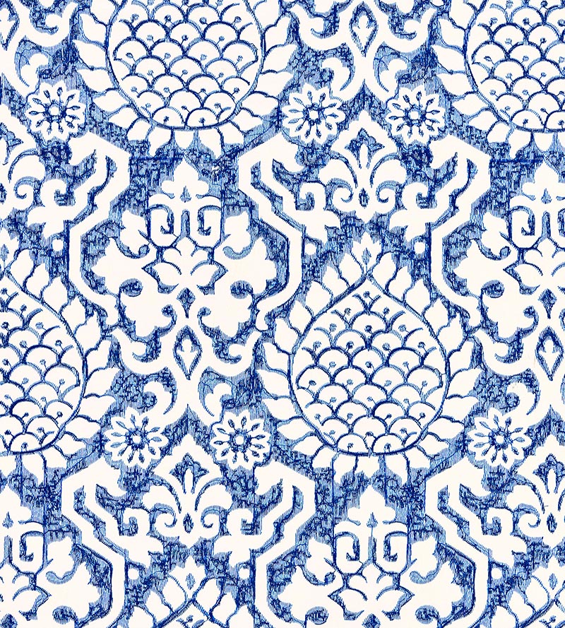 Scalamandre Surat Embroidery Porcelain Fabric Sample SC272170003
