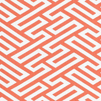 Scalamandre Canton Fret Applique Coral Fabric SC272180003