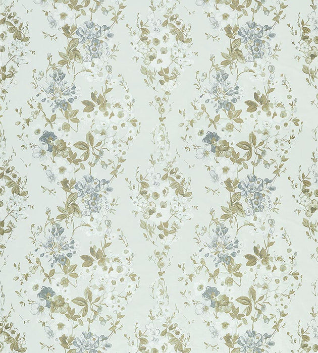 Scalamandre Antonella Lampas Grey Garden Fabric Sample SC272240003