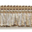 Scalamandre Shimmer Brush Fringe Flax Trim Sample SCFC14950003
