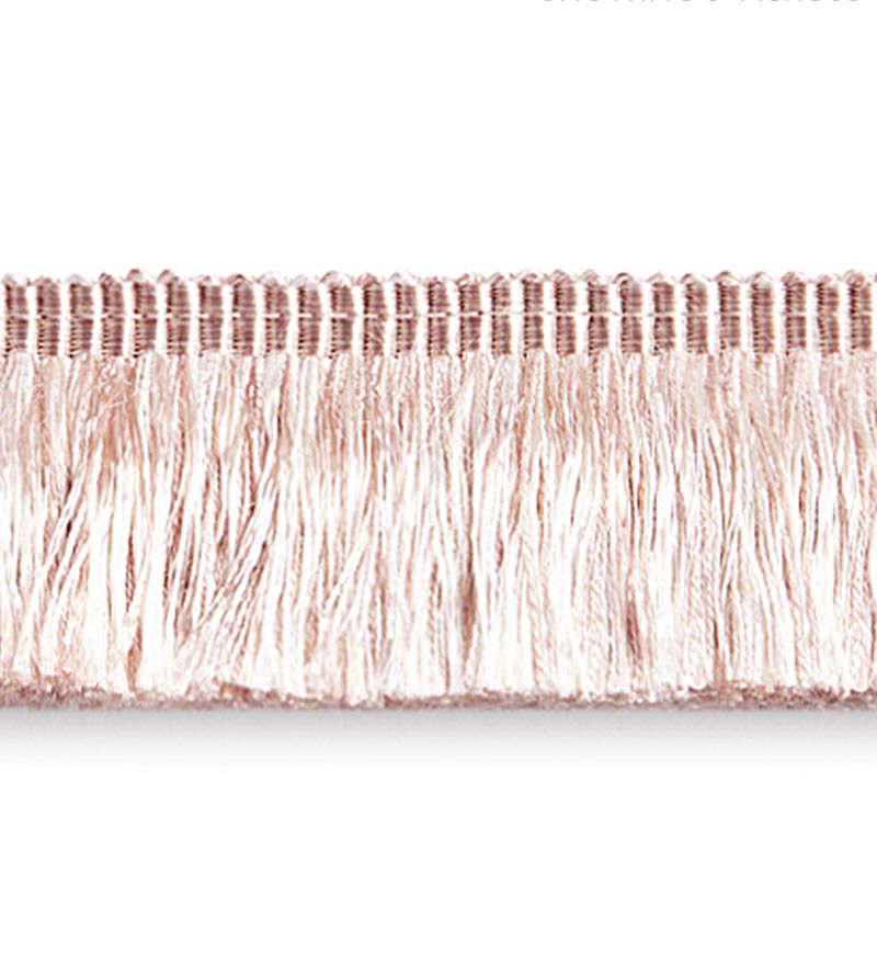 Scalamandre Gripsholm Brush Fringe Blush Trim Sample SCFC14970003