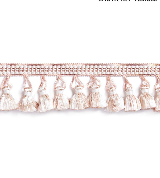 Scalamandre Plaza Tassel Fringe Blush Trim Sample SCFT15050003