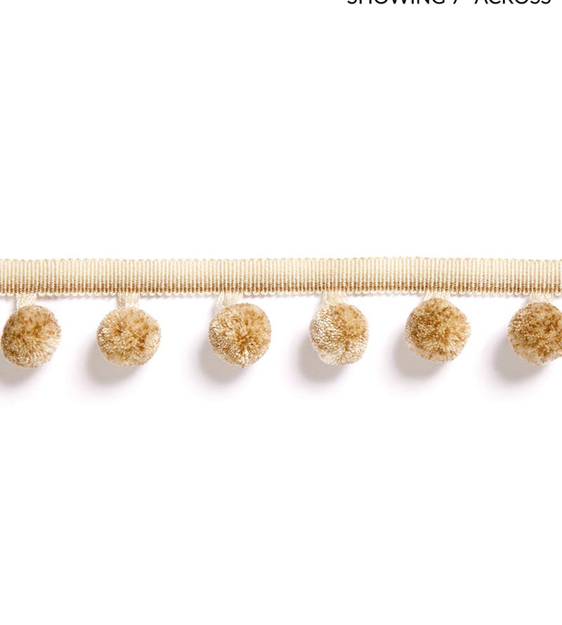 Scalamandre Osborne Pom Pom Fringe Camel Trim SCFX15000003