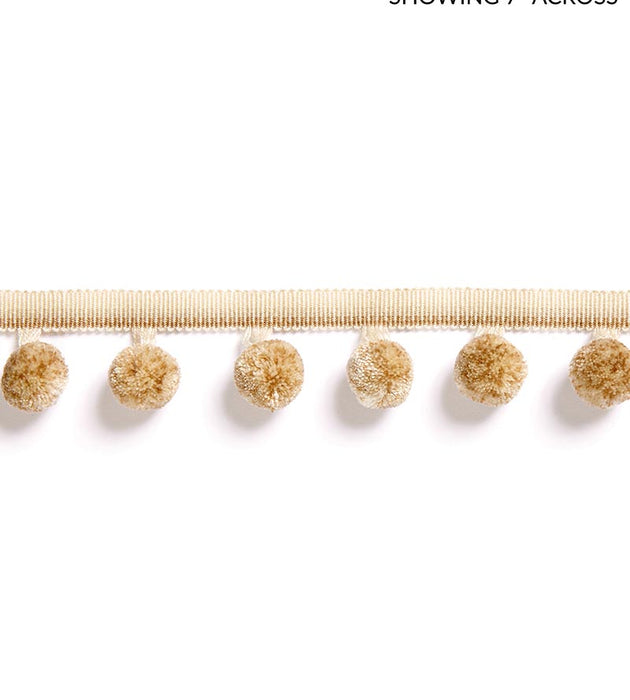 Scalamandre Osborne Pom Pom Fringe Camel Trim SCFX15000003