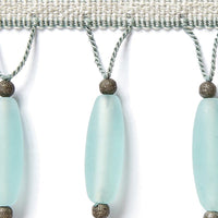 Scalamandre Vionnet Beaded Fringe Aquamarine Trim SCFX15010003