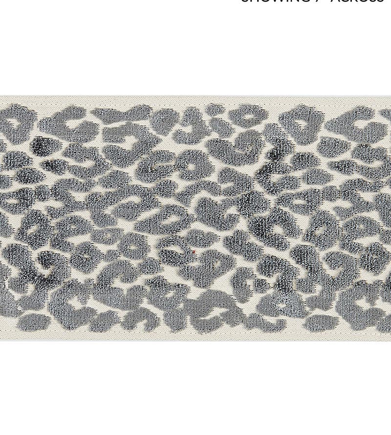 Scalamandre Leopard Velvet Tape Smoke Trim SCT32770003