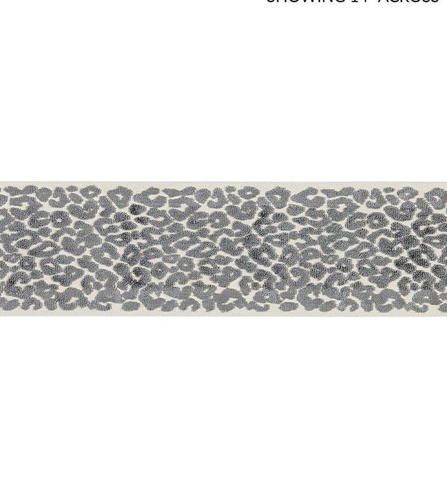 Scalamandre Leopard Velvet Tape Smoke Trim SCT32770003