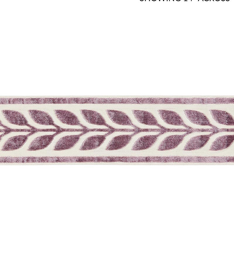 Scalamandre Vigne Velvet Tape Amethyst Trim Sample SCT32780003