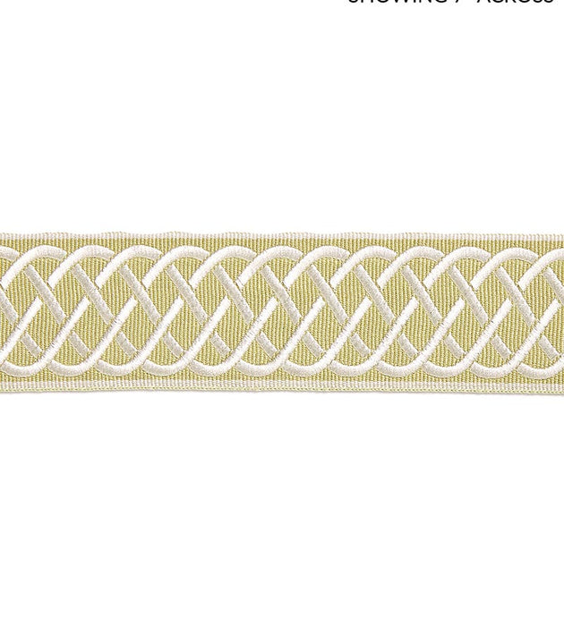 Scalamandre Helix Embroidered Tape Lettuce Trim Sample SCT32840003