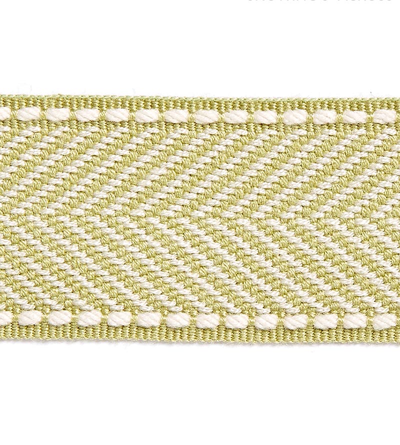 Scalamandre Montauk Herringbone Tape Lettuce Trim SCT32850003