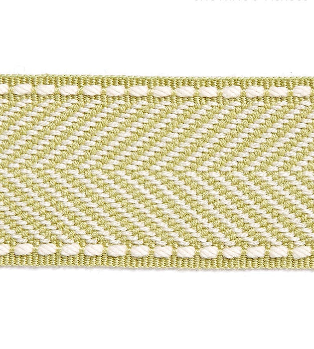 Scalamandre Montauk Herringbone Tape Lettuce Trim SCT32850003