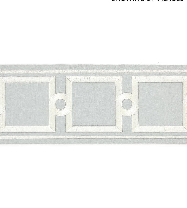 Scalamandre Square Link Embroidered Tape Rain Trim SCT32870003