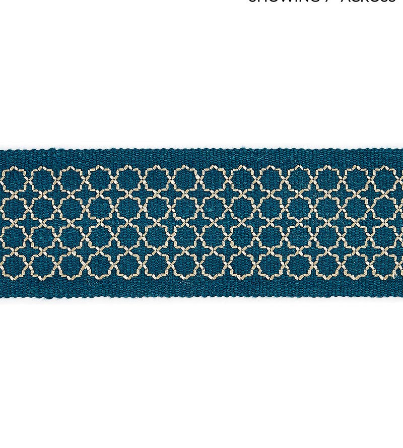 Scalamandre Seville Embroidered Tape Peacock Trim SCT32890003